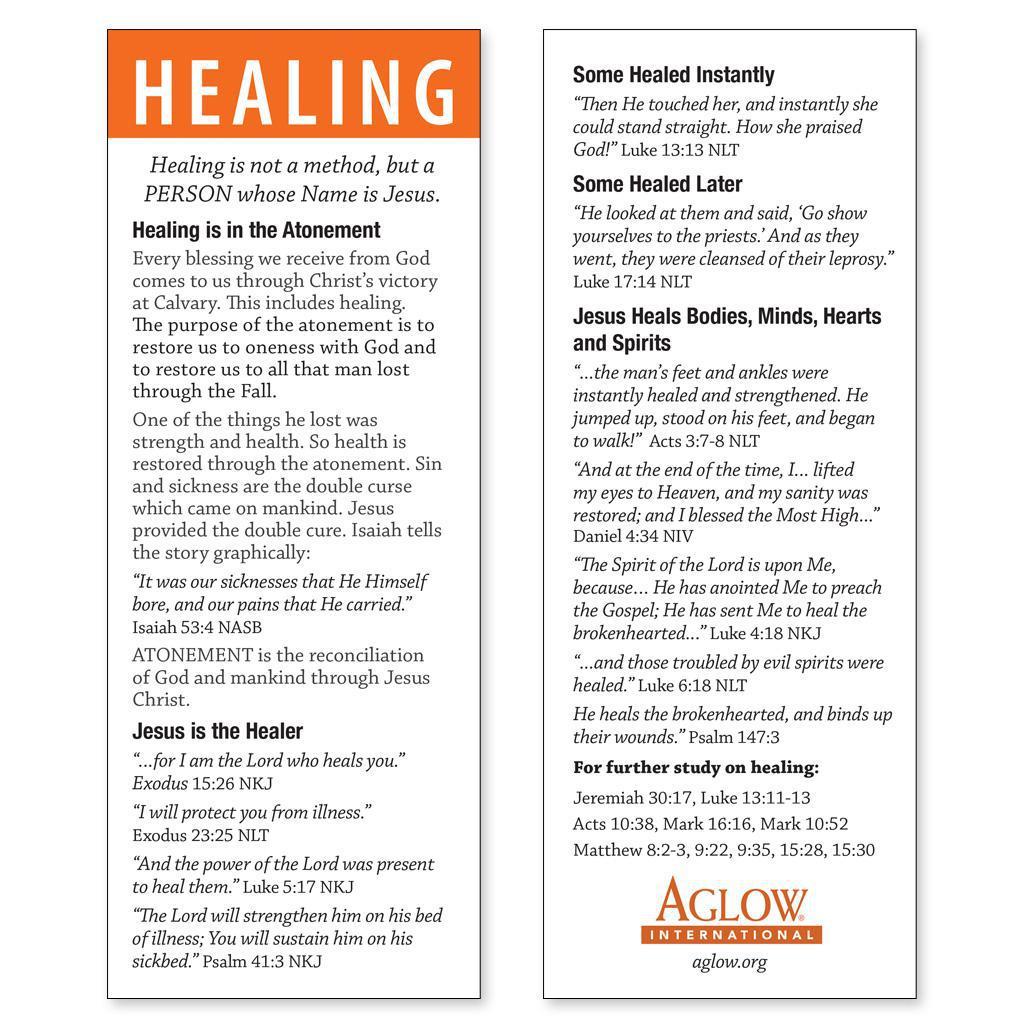 Tools For the Harvest – Healing Bookmarks
