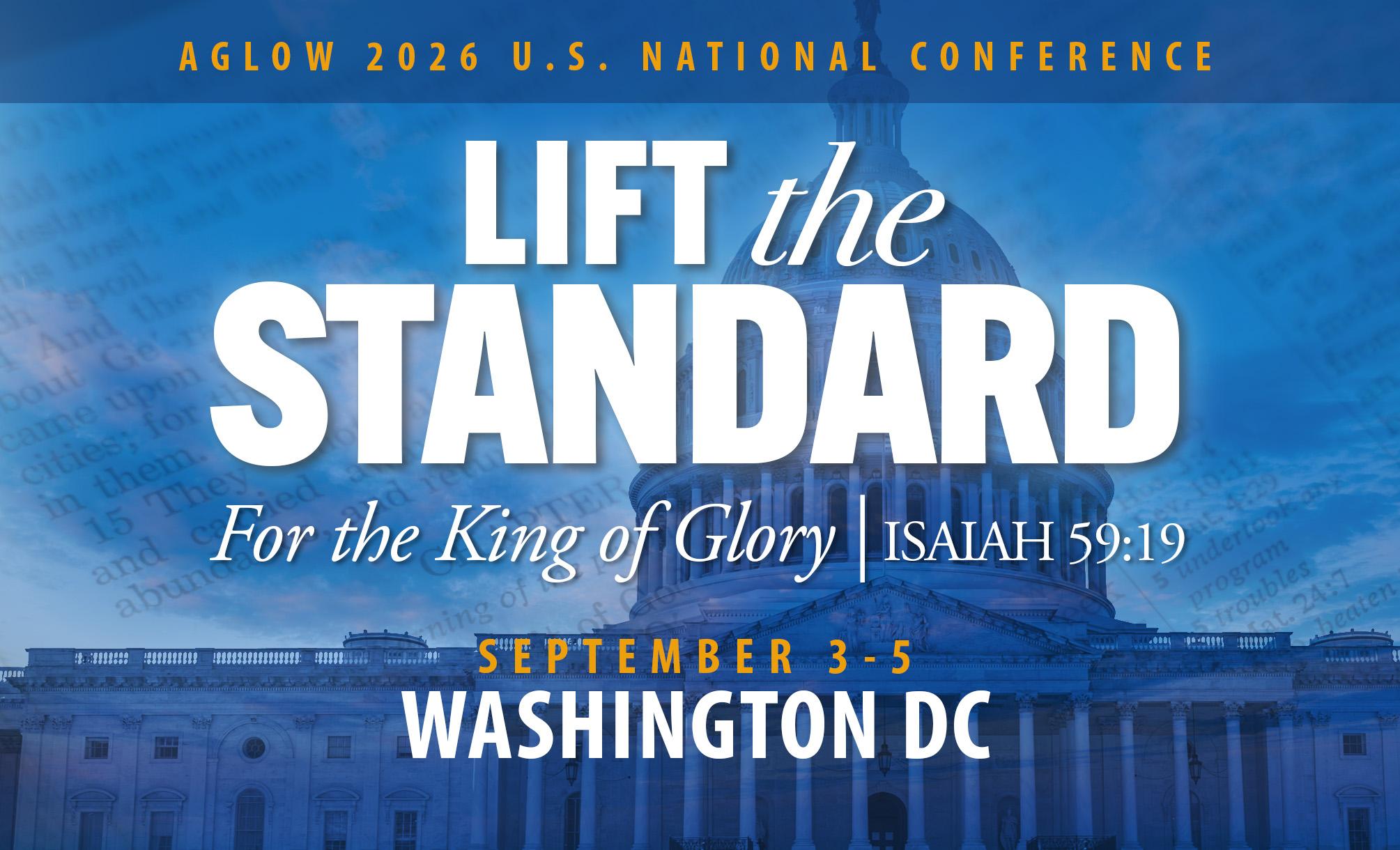 Lift the Standard - Aglow 2026 US National Conference in Washington DC