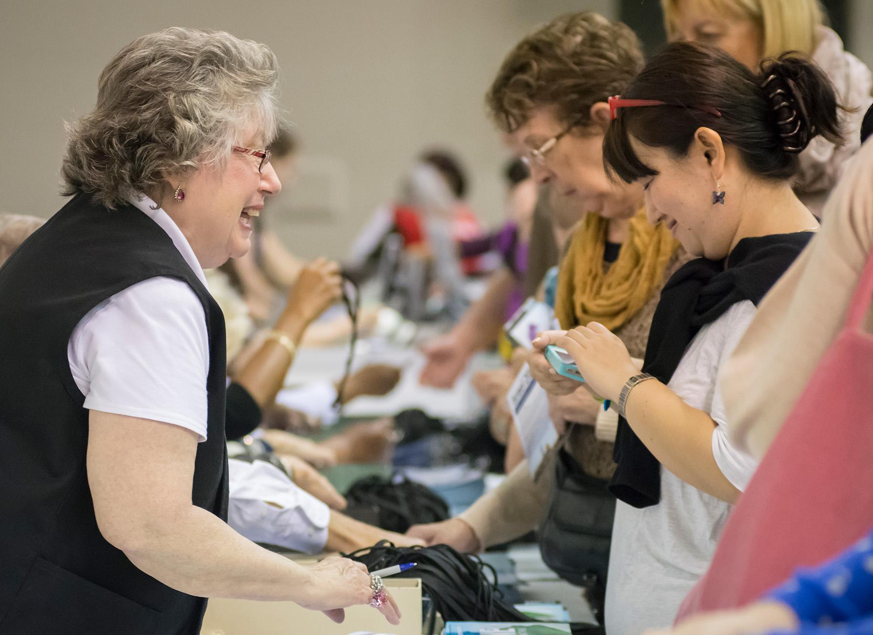 Conference registration/check-in