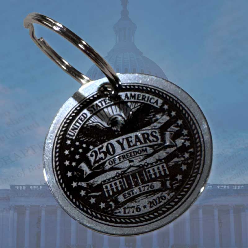 250th Anniversary Key Chain
