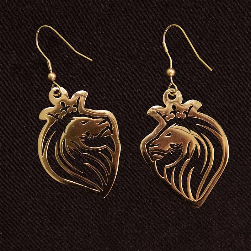 lion-earrings-gold