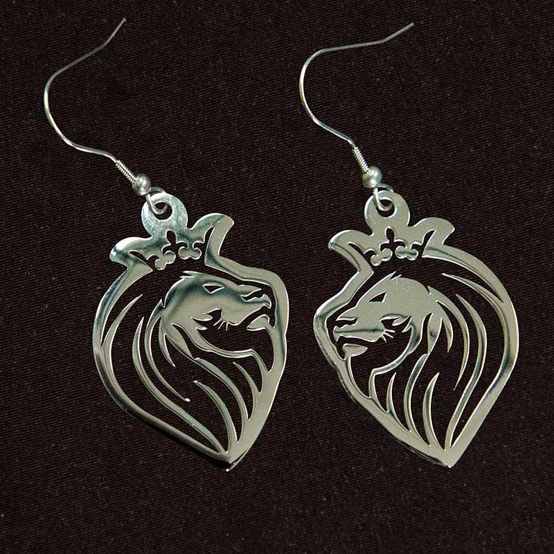 lion-earrings-silver