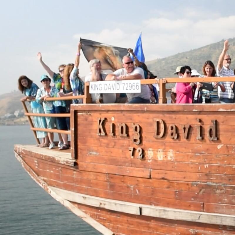 Boat on the Sea of Galilee